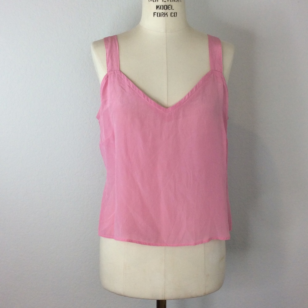 Pink Silk Cami